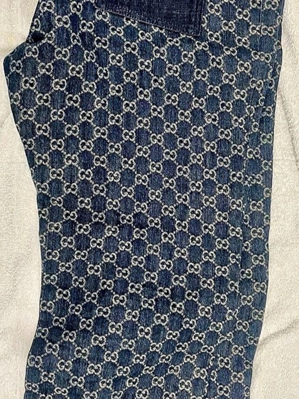 Gucci GG Monogram Blue Jeans